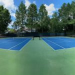 tennis court cleaning