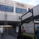 commercial pressure washing project